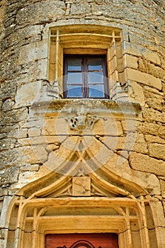 France, picturesque castle of Biron in Dordogne