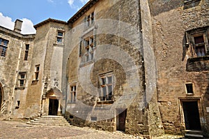 France, picturesque castle of Biron in Dordogne