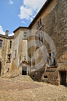 France, picturesque castle of Biron in Dordogne