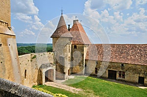 France, picturesque castle of Biron in Dordogne