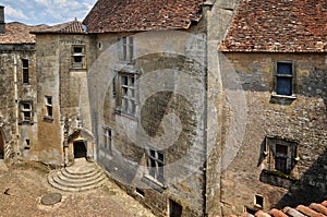 France, picturesque castle of Biron in Dordogne