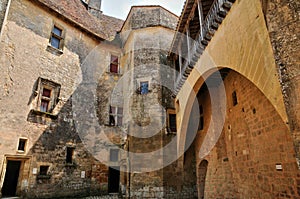 France, picturesque castle of Biron in Dordogne