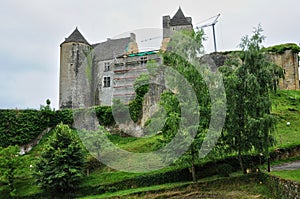 France, picturesque castle of Salignac photo