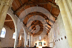 France, the picturesque church of Varengeville sur Mer