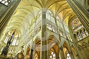 France, the picturesque city of Amiens in Picardie