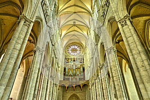 France, the picturesque city of Amiens in Picardie