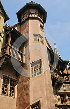 France, picturesque city of Colmar in Haut Rhin