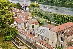 France, the picturesque city of Conflans Sainte Honorine