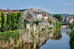 France, picturesque city of Saint Cere in Lot photo