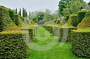 France, picturesque Jardins du Manoir d Eyrignac in Dordogne