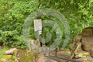 France, picturesque Mont Sainte Odile in Bas Rhin