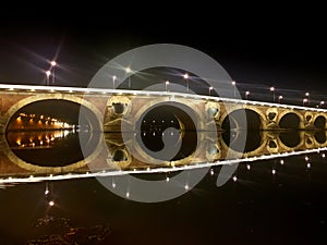 France pont Toulouse summer nigth