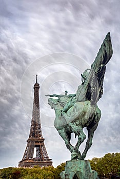 The France Reborn La France Renaissante Statue on the Bir Hakeim Bridge