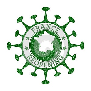 France Reopening Stamp.