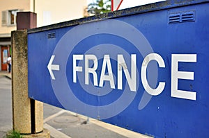 France road sign photo