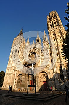 France Rouen: the gothic cathedral of Rouen