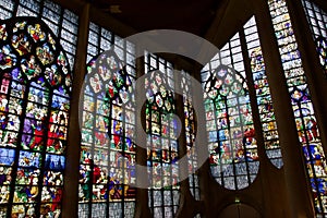 France Rouen Stained glass windows in Joan of Arc Church  847491