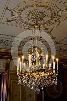 France Rueil-Malmaison Chandelier in Reception Room of