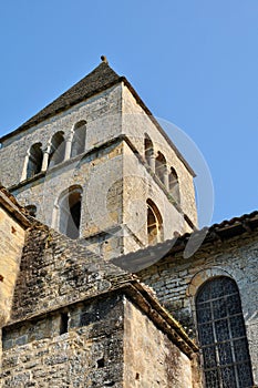 France, Saint Leon sur Vezere church in Perigord photo