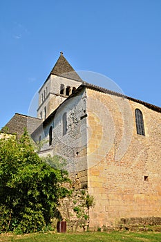 France, Saint Leon sur Vezere church in Perigord photo