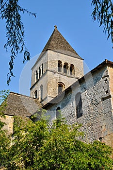 France, Saint Leon sur Vezere church in Perigord photo