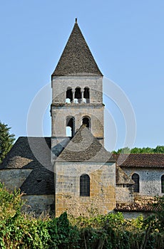 France, Saint Leon sur Vezere church in Perigord photo