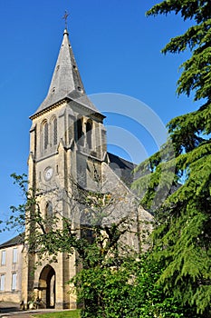 France, Salignac church in Dordogne photo