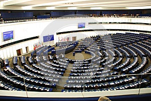 France, session in an EuroParliament building in Strasbourg