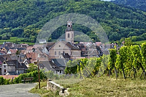France, small village of Riquewihr in Alsace