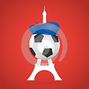 France Soccer / Football Background. Creative Vector