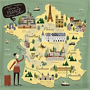 France travel concept map