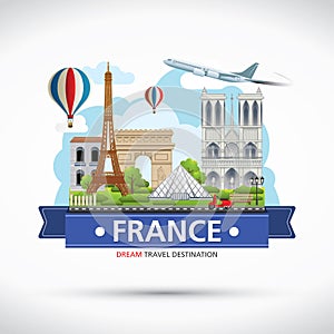 France travel dreams destination, France travel symbols, Symbols of France, landmark.