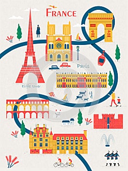 France travel poster