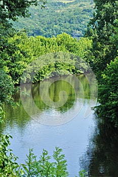 France Vezere river in Tursac