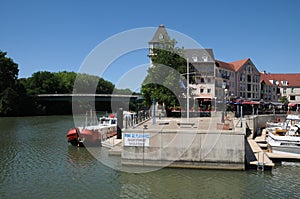 France, the village of Cergy in Val d Oise photo