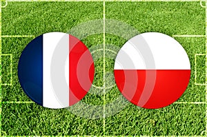 France vs Poland football match