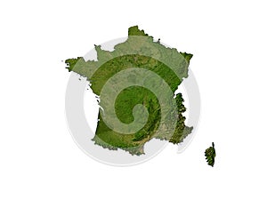France On White Background