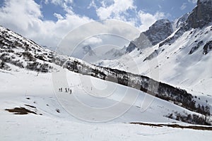 France winter landscape