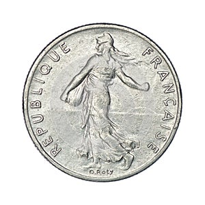 France Â½ franc, 1977