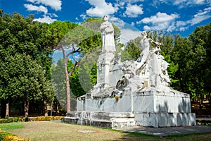 Francesco Petrarca Monument in Arezzo photo