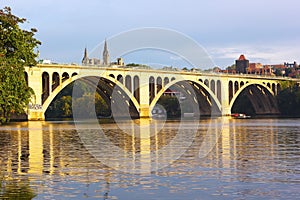 Francis Scott Key Bridge in Washington DC, USA