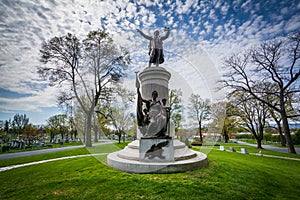 The Francis Scott Key Burial Site at Mount Olivet Cemetery in Fr photo