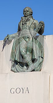Francisco de Goya statue Zaragoza photo