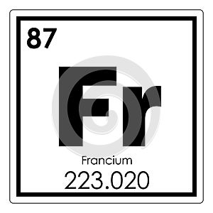 Francium chemical element