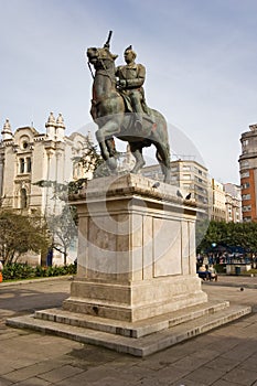Franco statue , Spain