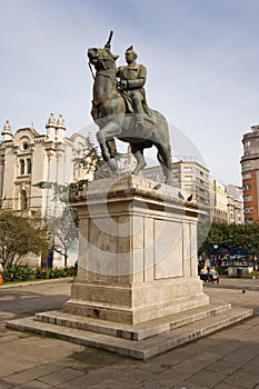 Franco statue , Spain photo