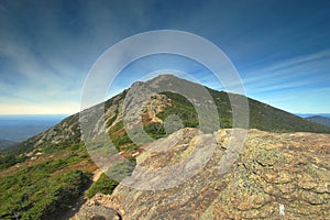 Franconia Ridge in the White Mountains in New Hampshire