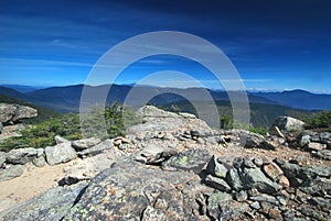 Franconia Ridge in the White Mountains in New Hampshire