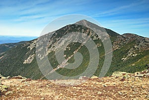 Franconia Ridge in the White Mountains in New Hampshire