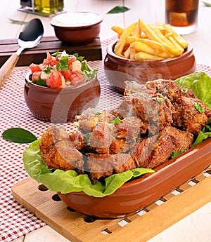 Frango a Passarinho - Traditional Brazilian Fried Chicken photo